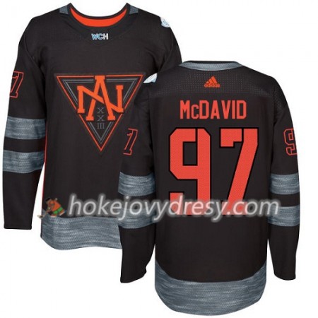 Pánské Hokejový Dres Severoamerických Connor McDavid 97 Světový pohár v ledním hokeji 2016 Černá Premier